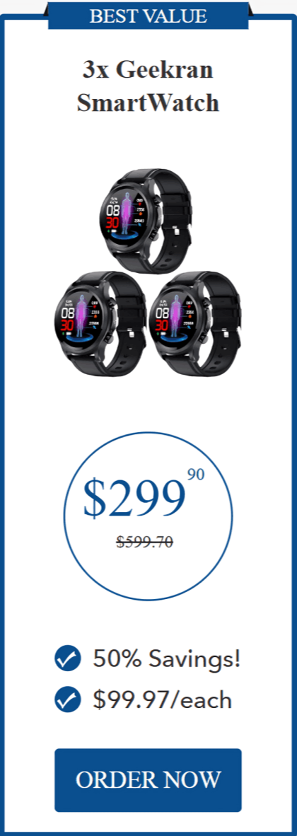 Geekran SmartWatch offer price 