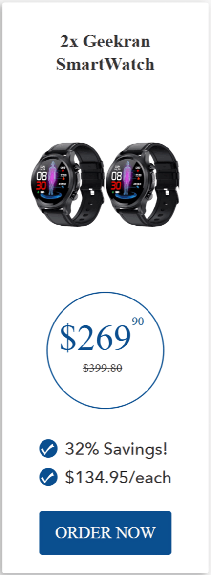 Geekran SmartWatch offer price 